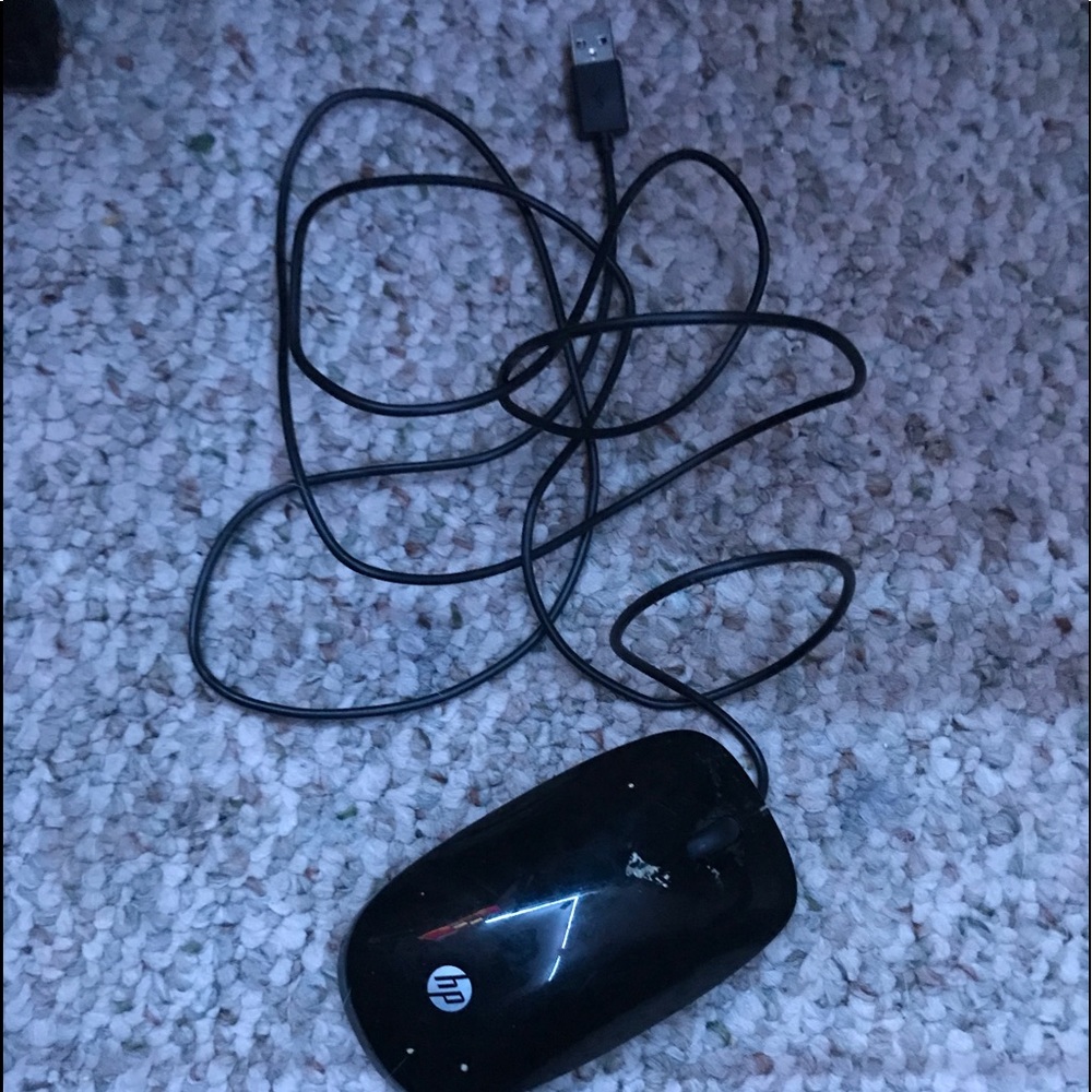 HP corded computer mouse